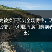 厄德高被换下那刻全场愣住，理由更我直接懵了（49图库澳门赛前表被扒出）
