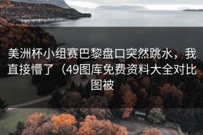 美洲杯小组赛巴黎盘口突然跳水，我直接懵了（49图库免费资料大全对比图被