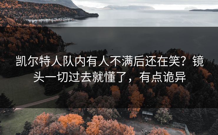 凯尔特人队内有人不满后还在笑？镜头一切过去就懂了，有点诡异