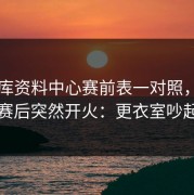 49图库资料中心赛前表一对照，凯尔特人赛后突然开火：更衣室吵起来了