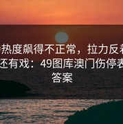多特热度飙得不正常，拉力反着走，后面还有戏：49图库澳门伤停表给了答案